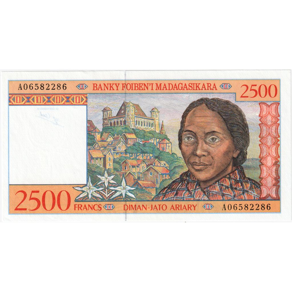 Madagascar, 2500 Francs = 500 Ariary, BB