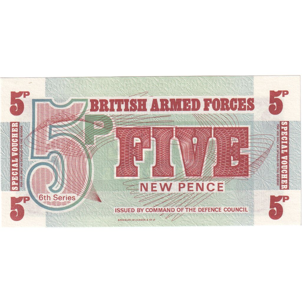 Gran Bretagna, 5 New Pence, FDS