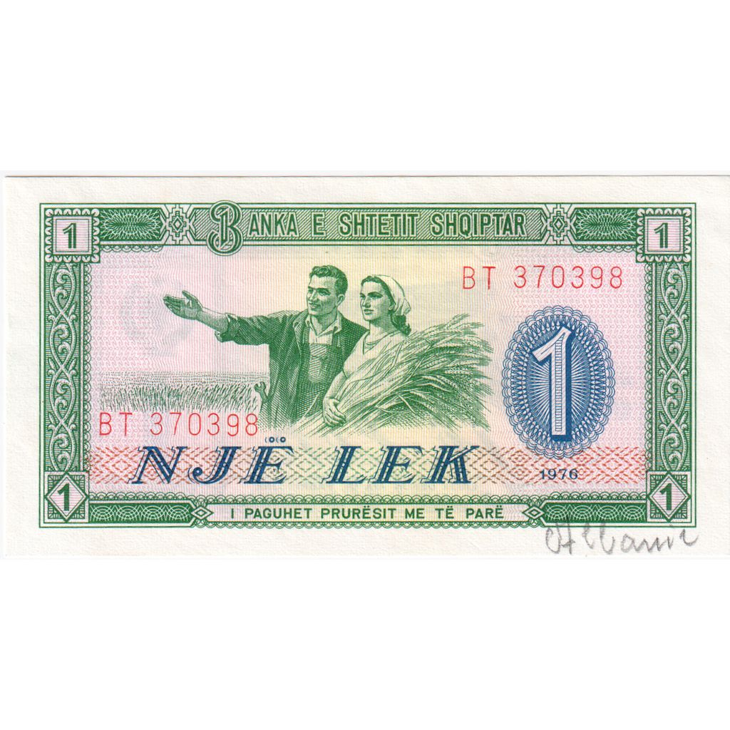 Albânia, 1 Lek, UNC(65-70)