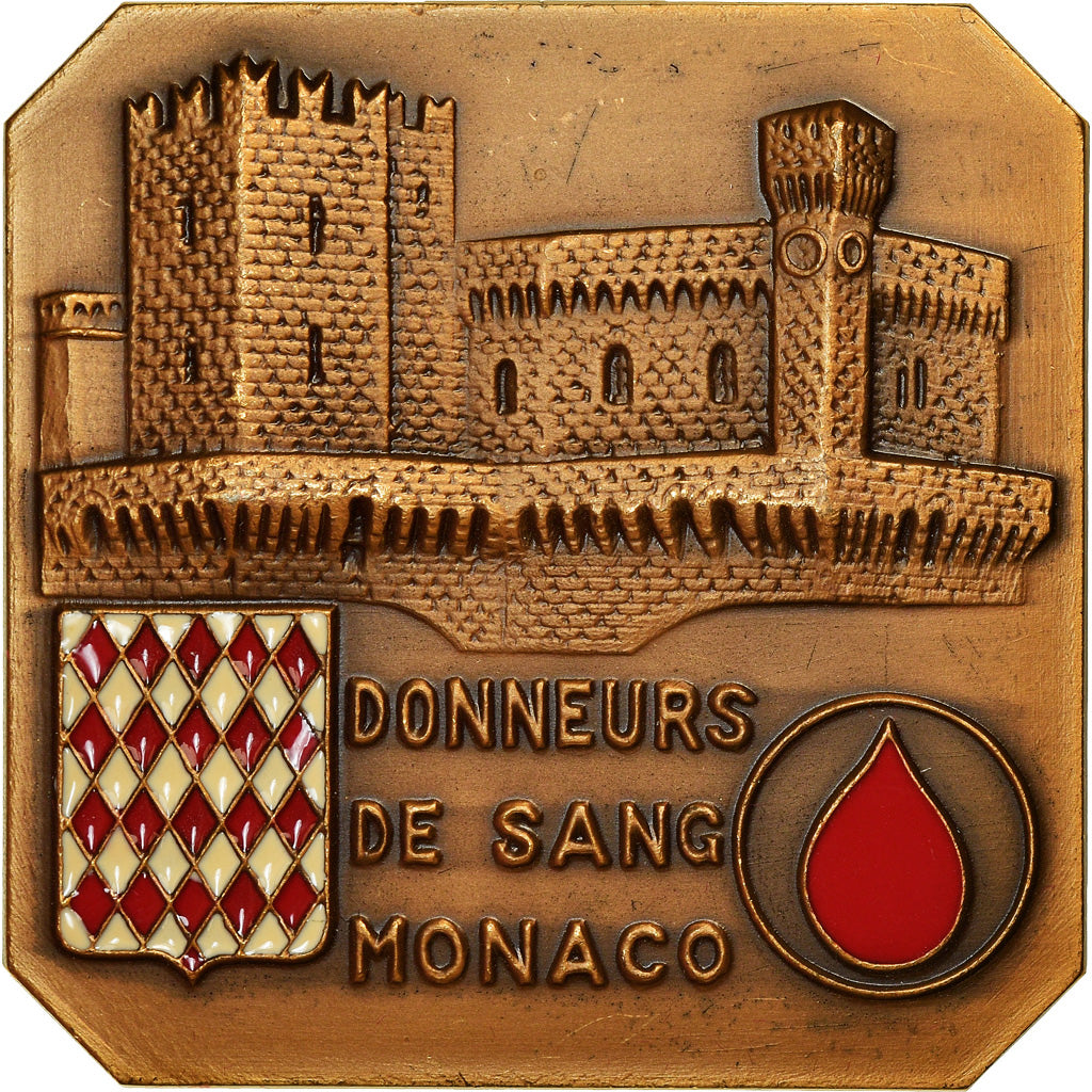 Mónaco, Medal, Donneurs de Sang de la Croix Rouge, 1982, MS(63), Bronze