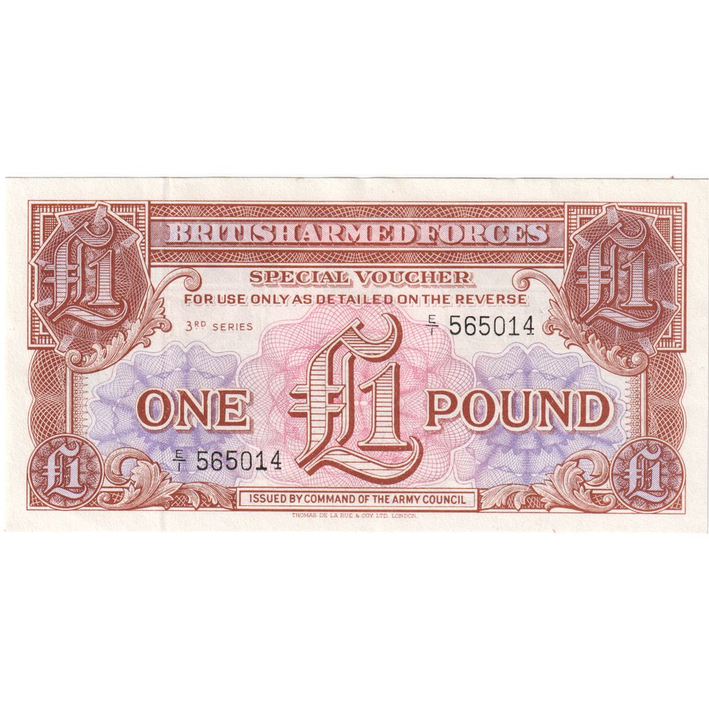 Billete, 1 Pound, 1956, Gran Bretaña, KM:M29, 1956-09-15, UNC
