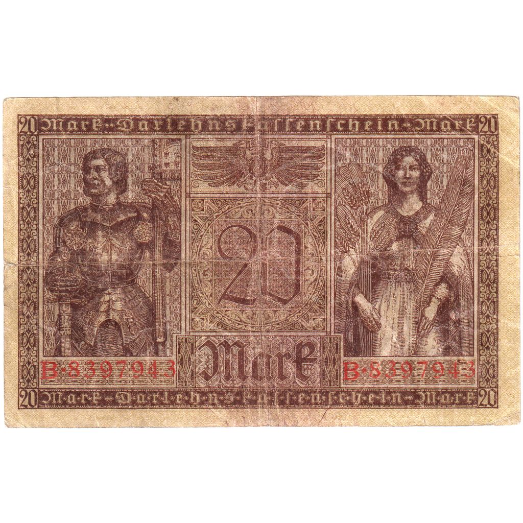 Deutschland, 20 Mark, 1918-02-21, S