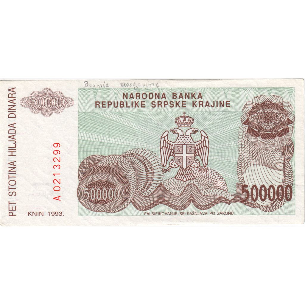 Croacia, 50,000 Dinara, SC