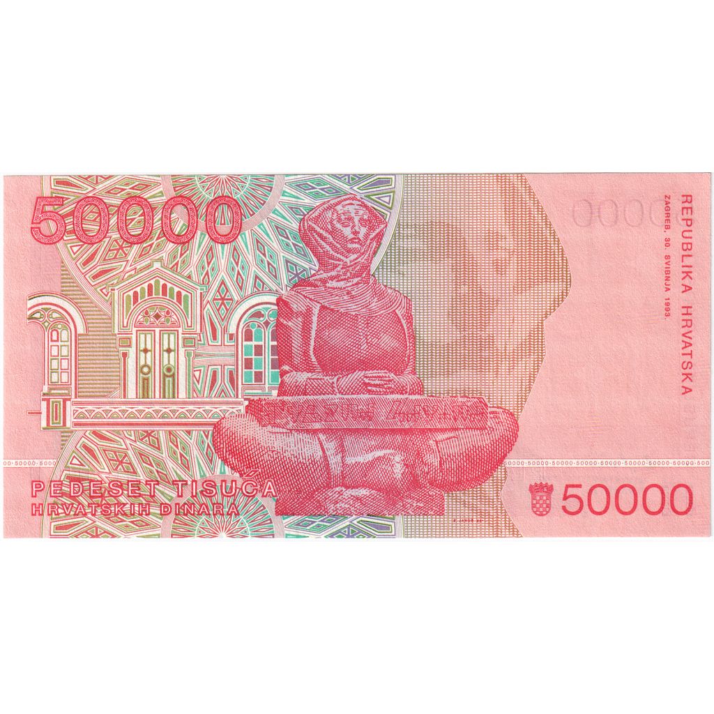 Croatie, 50,000 Dinara, 1993-05-30, NEUF