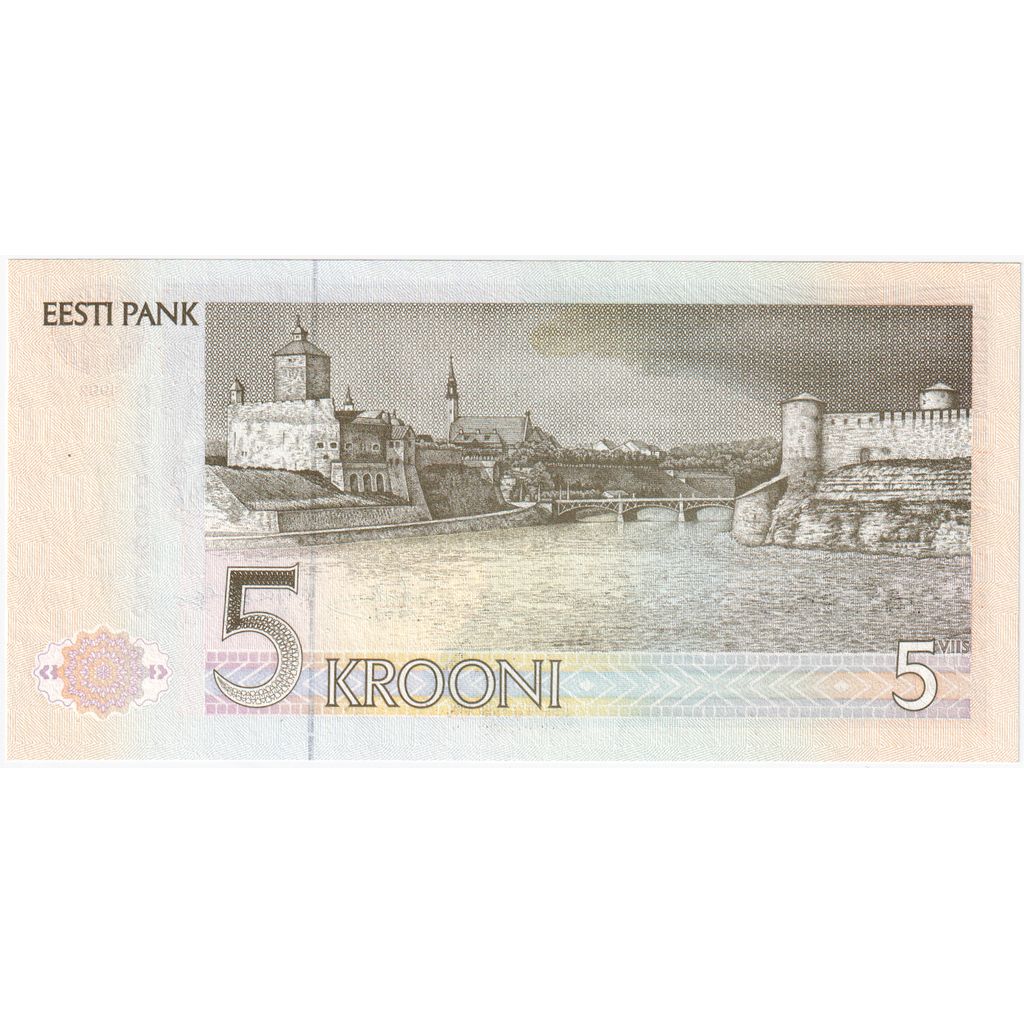 Estonia, 5 Krooni, UNC(65-70)