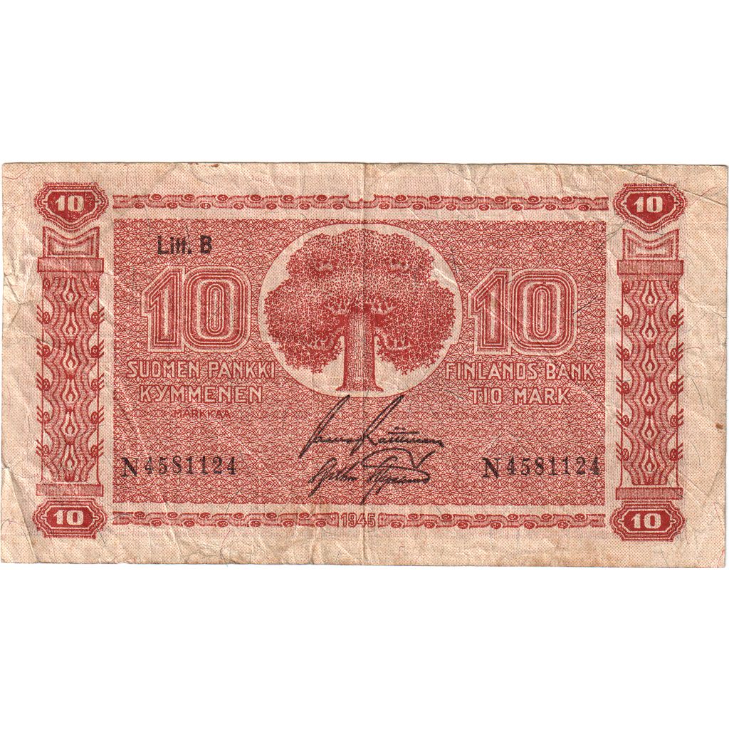 Finlandia, 10 Markkaa, RC+