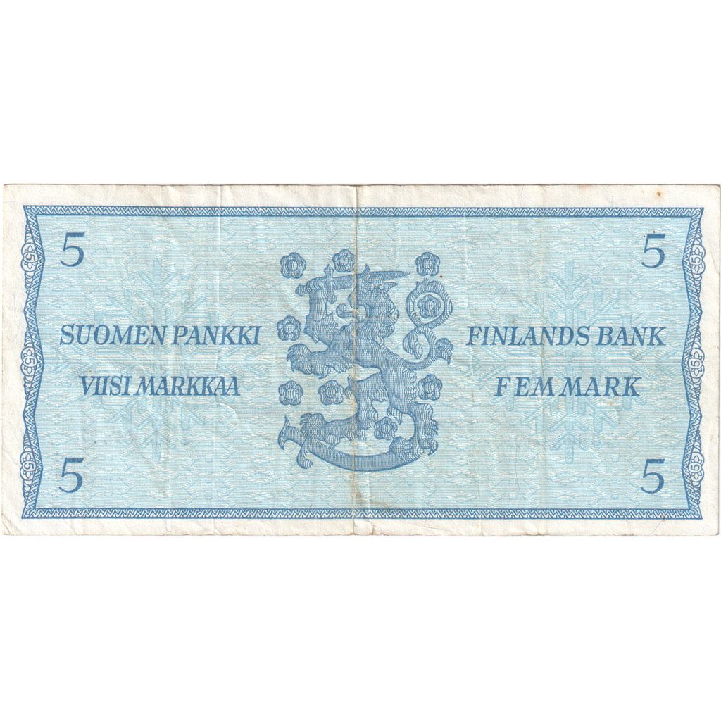 Finland, 5 Markkaa, EF(40-45)