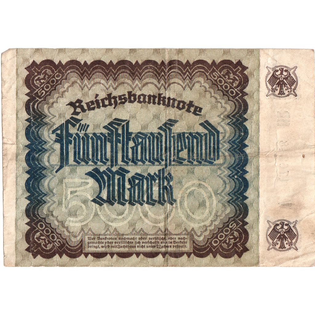 Deutschland, 5000 Mark, 1922-12-02, SS