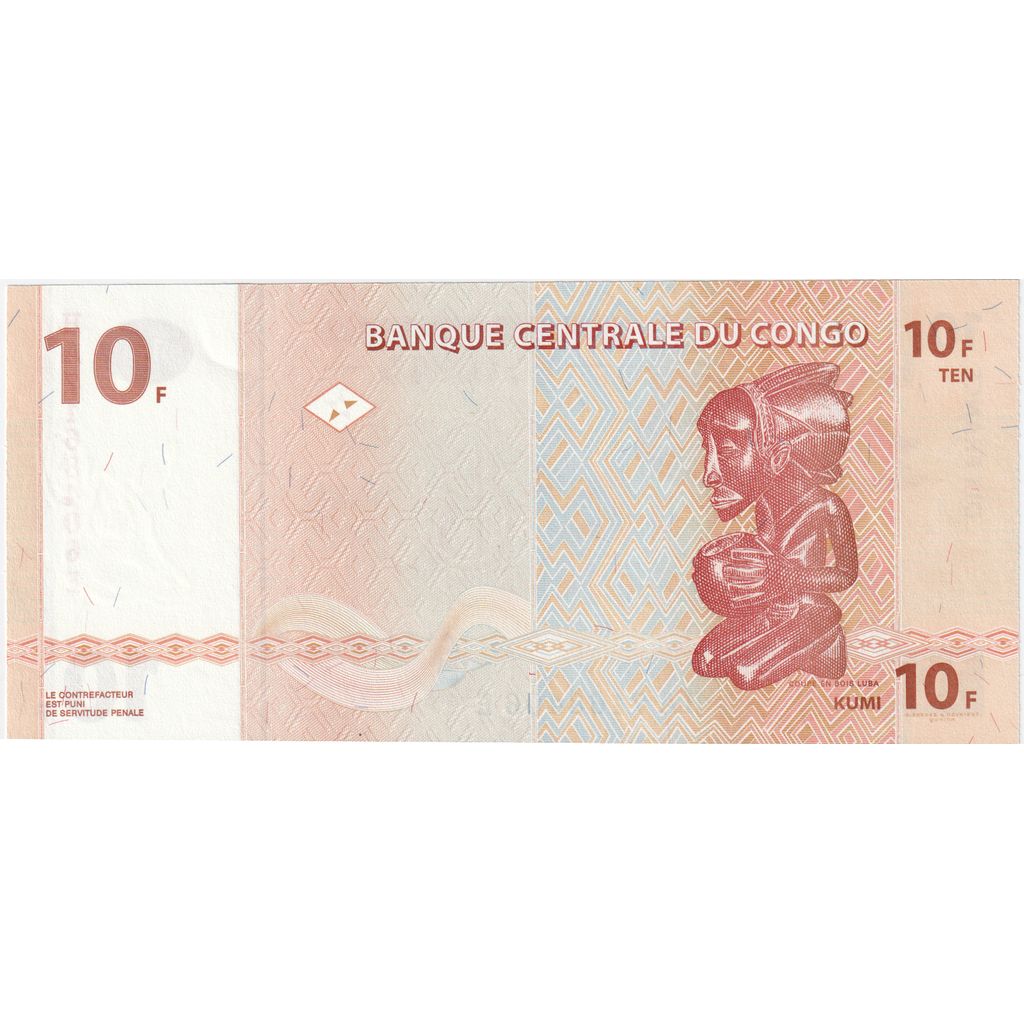 Democratische Republiek Congo, 10 Francs, 2003-06-30, NIEUW