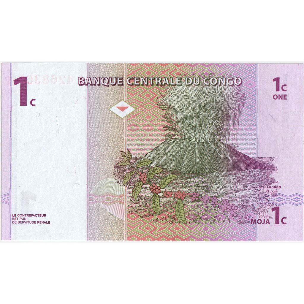 República Democrática do Congo, 1 Centime, 1997-11-01, UNC(65-70)