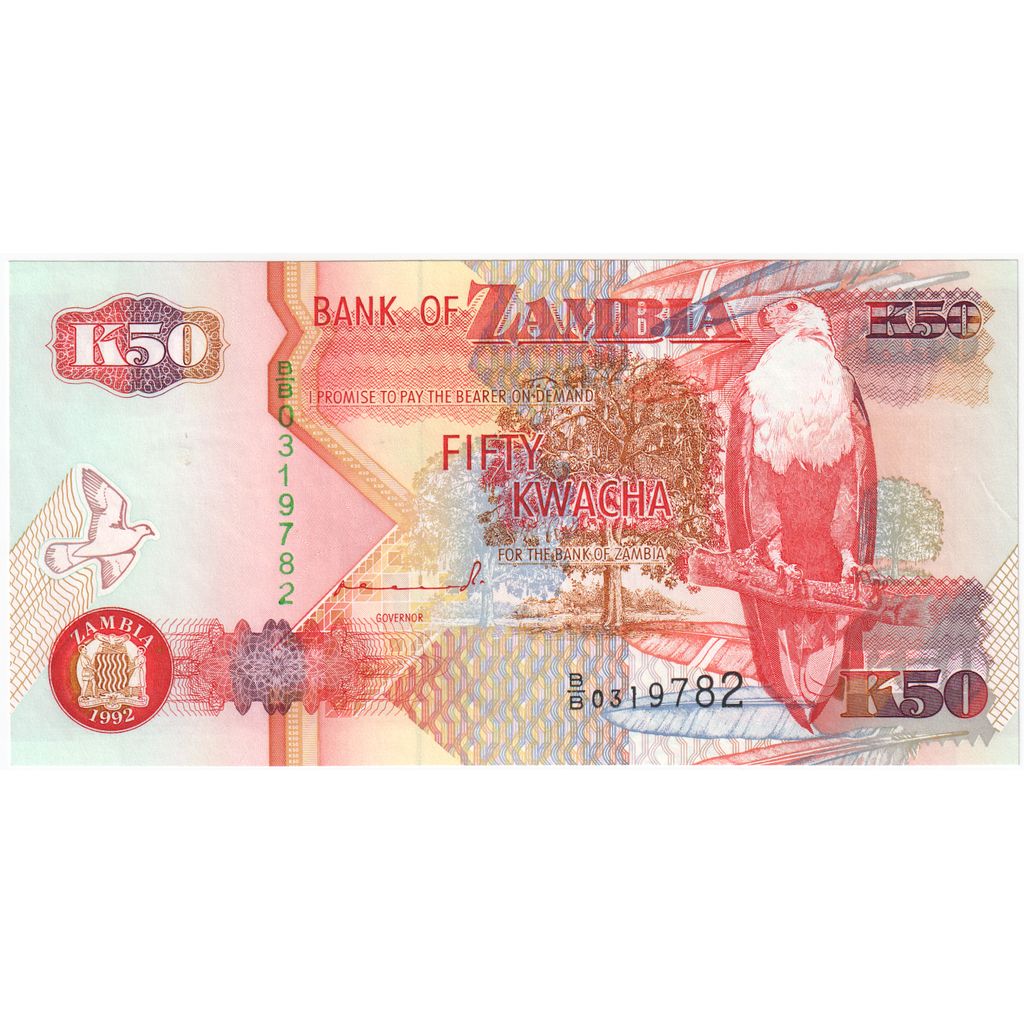 Zambie, 50 Kwacha, NEUF