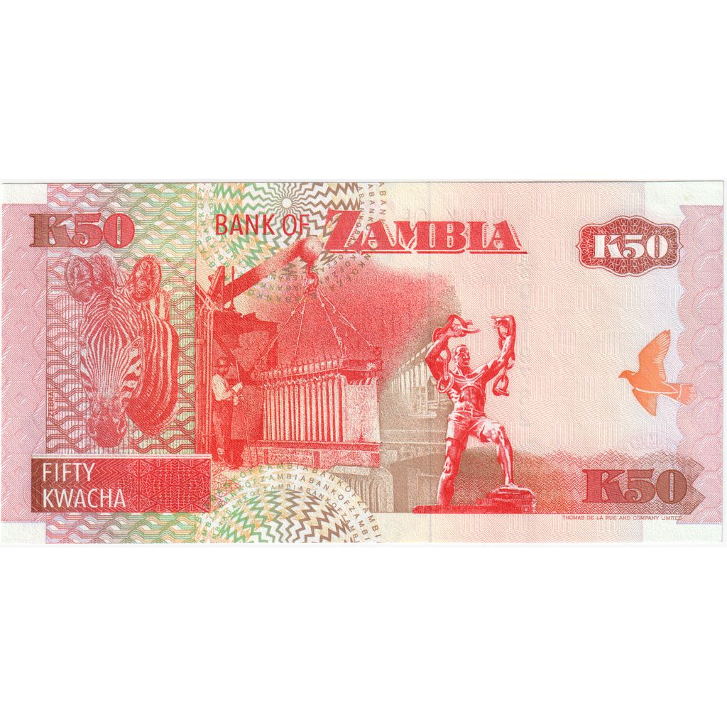 Zambie, 50 Kwacha, NEUF
