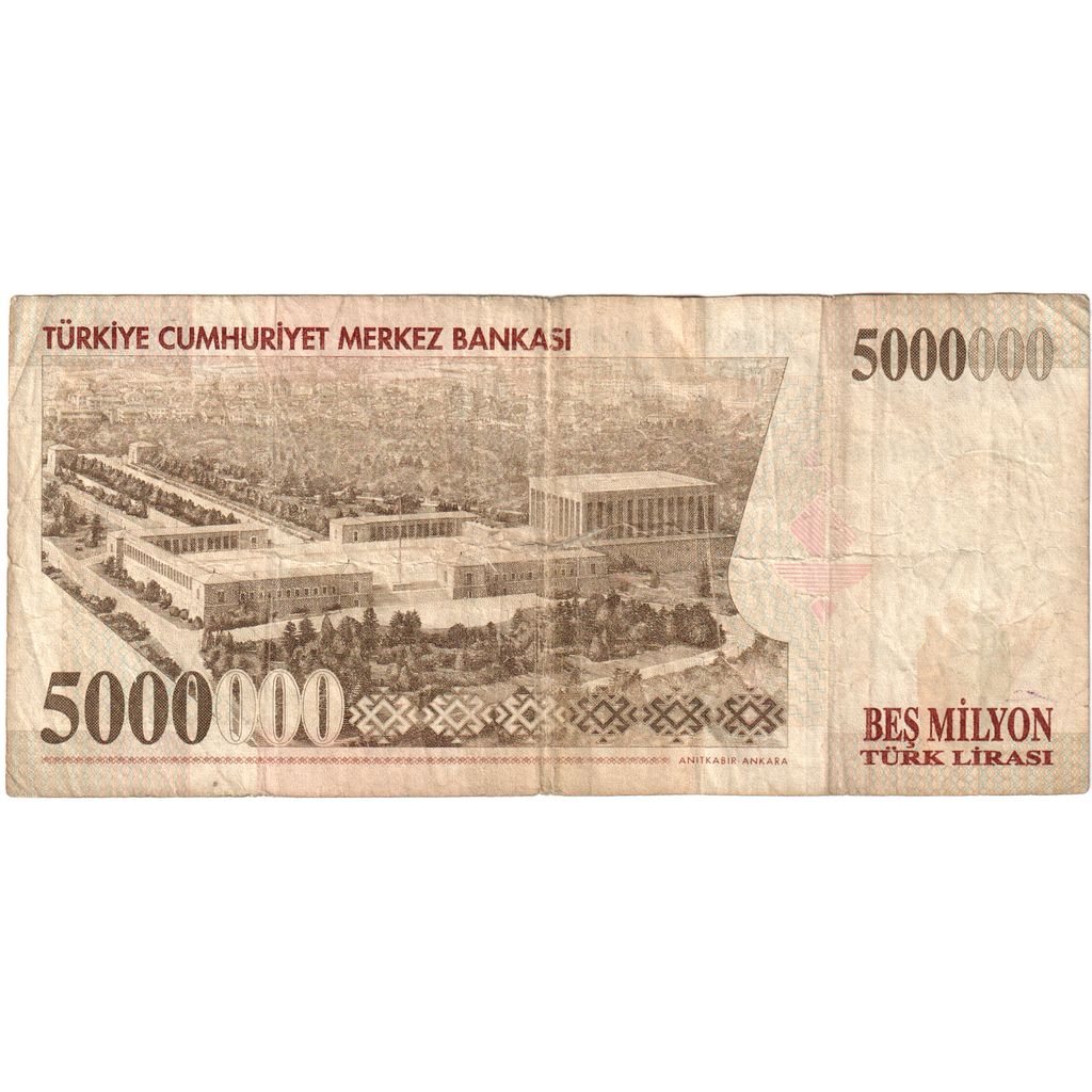 Turquie, 5,000,000 Lira, TTB