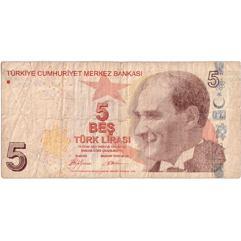 Turchia, 5 Lira, 1970, BB