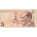 Turchia, 5 Lira, 1970, BB