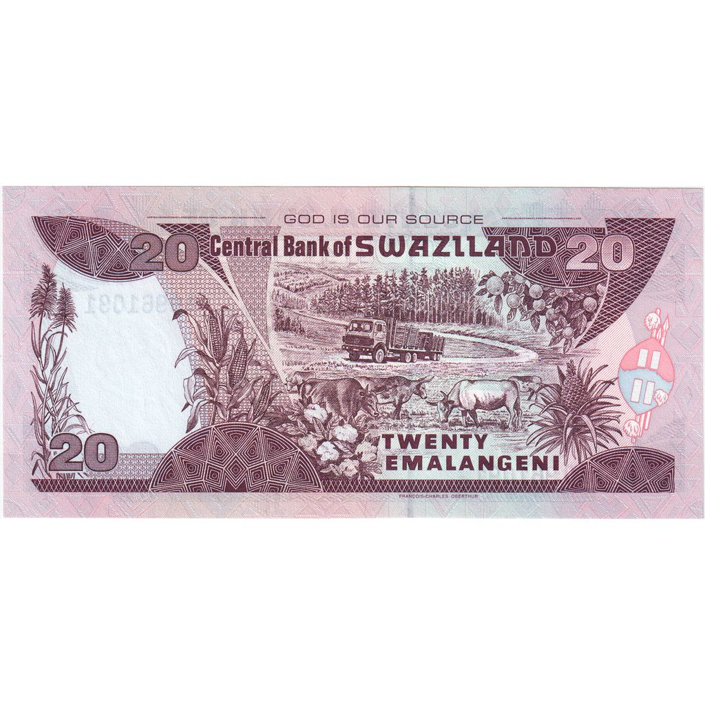 Swaziland, 20 Emalangeni, 01-04-01, NEUF