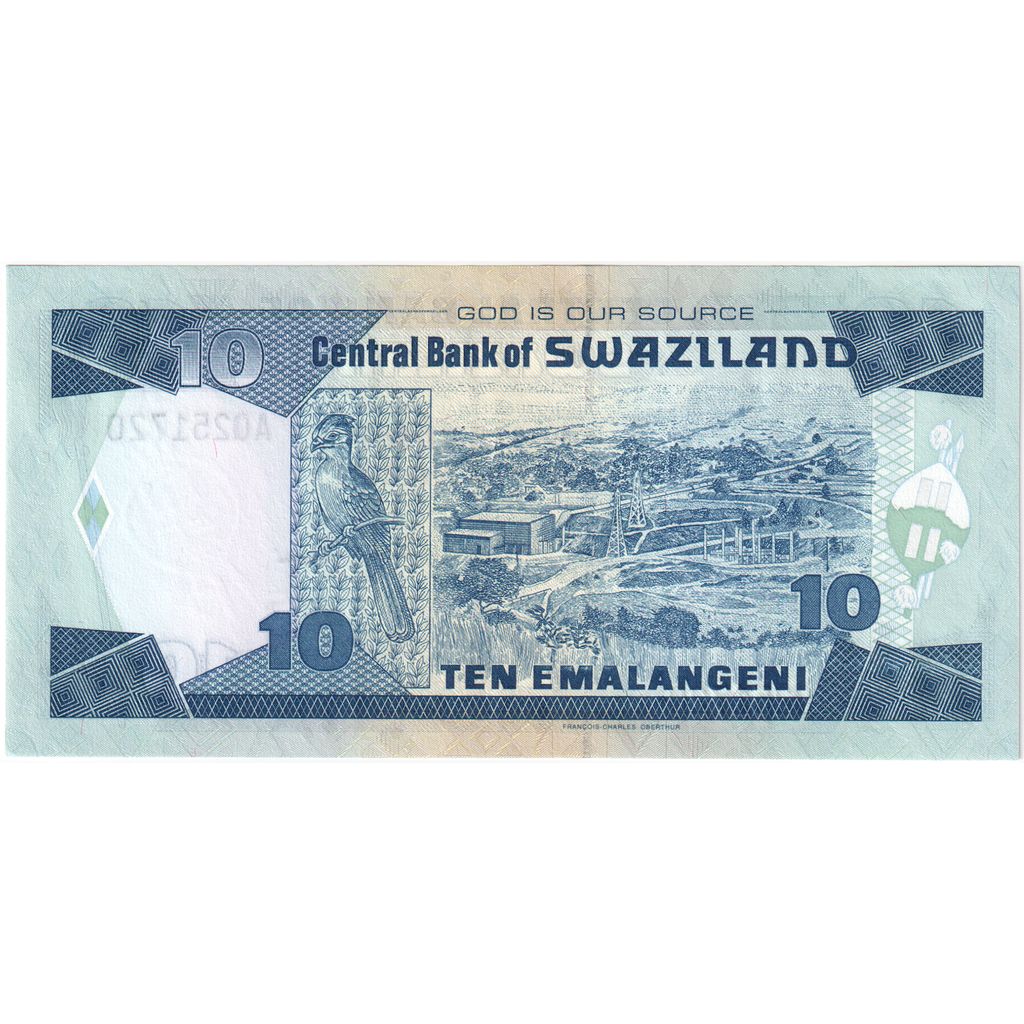 Suazi, 10 Emalangeni, 01-04-01, UNC(65-70)
