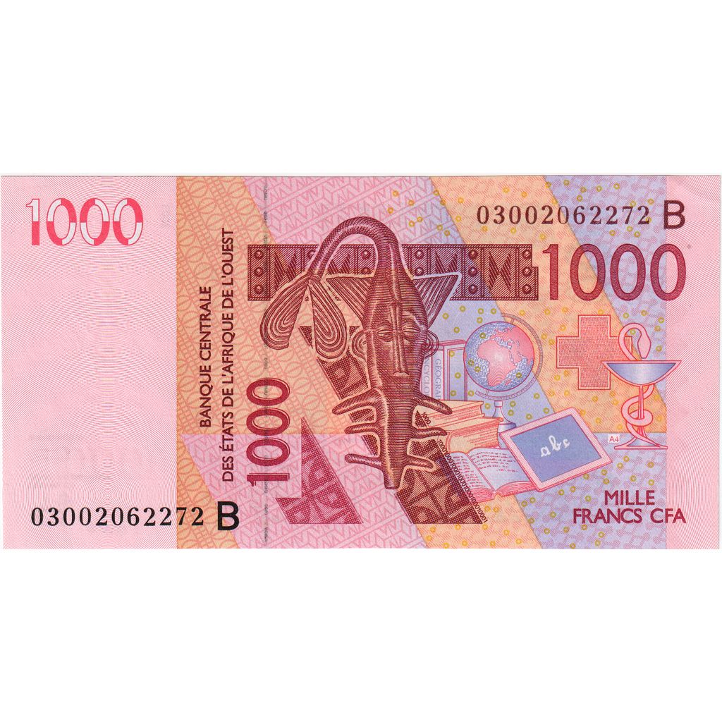 Banknote, West African States, 1000 Francs, 2003, 2003, KM:815Ta, UNC(65-70)