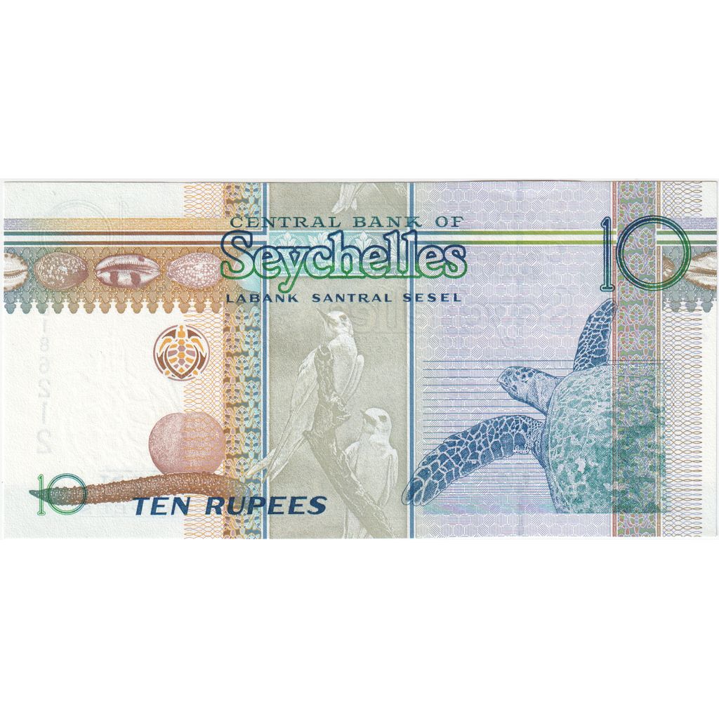 Seychelles, 10 Rupees, UNC(63)