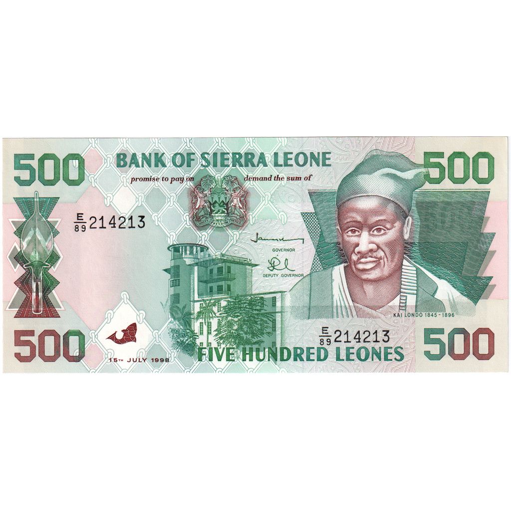 Sierra Leone, 500 Leones, 1995-04-27, UNZ