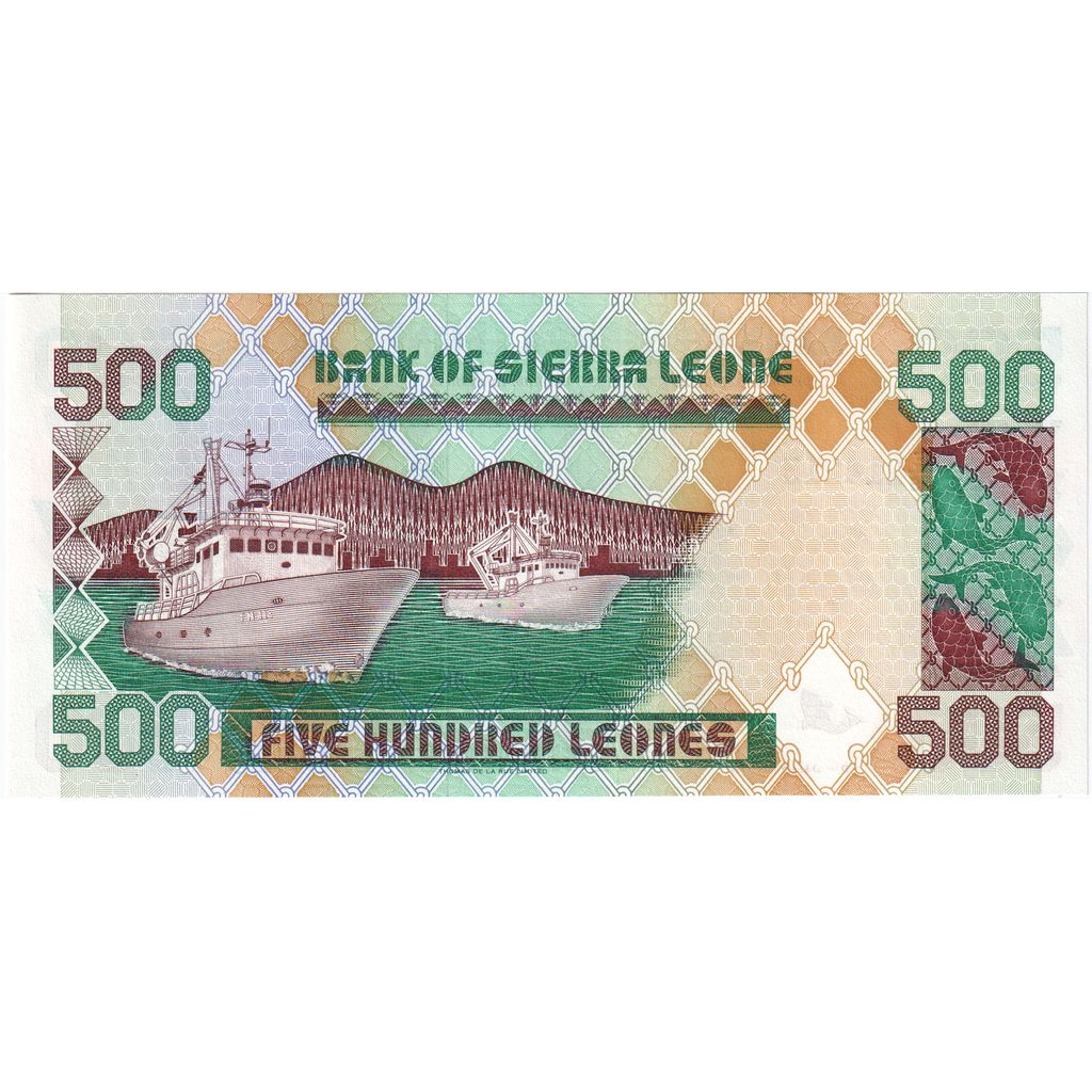 Sierra Leone, 500 Leones, 1995-04-27, UNZ