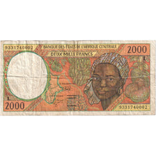 Central African States, 2000 Francs, VF(20-25)