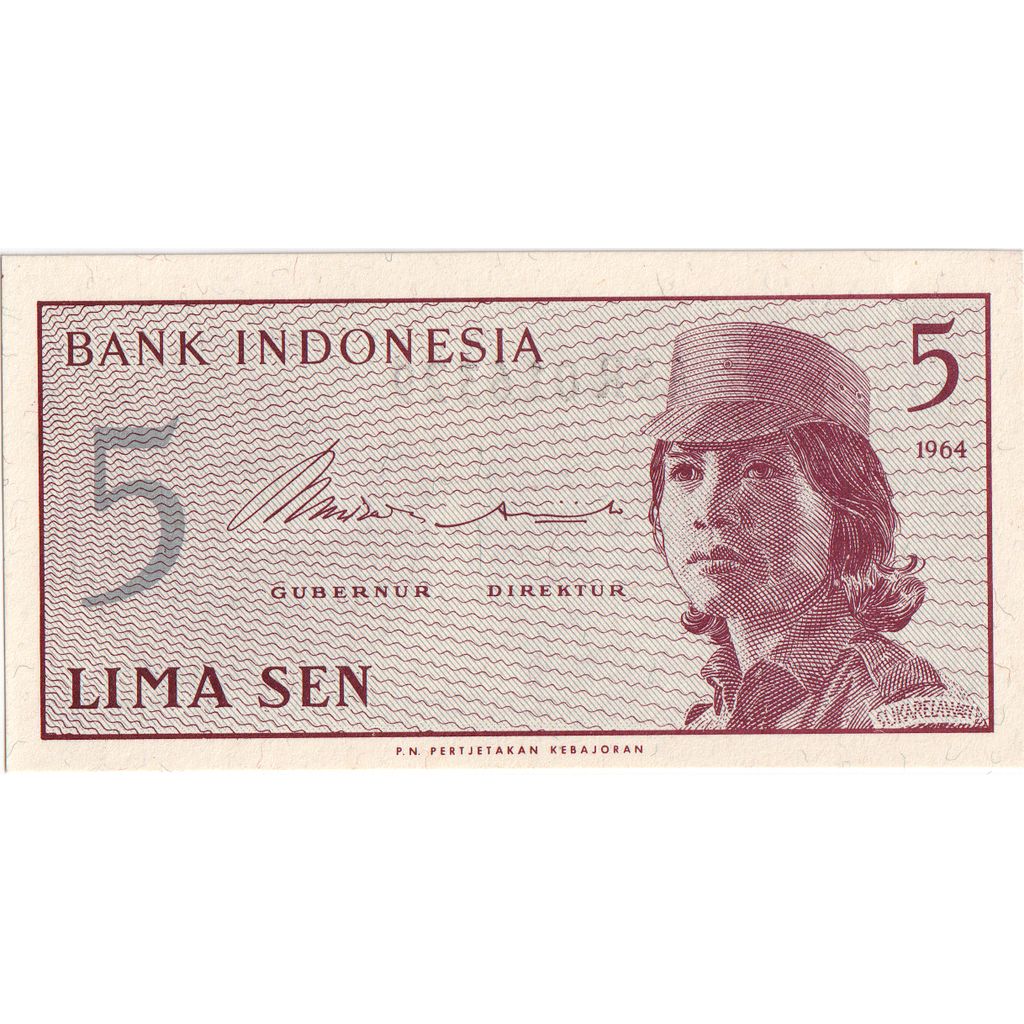 Indonesië, 5 Sen, NIEUW