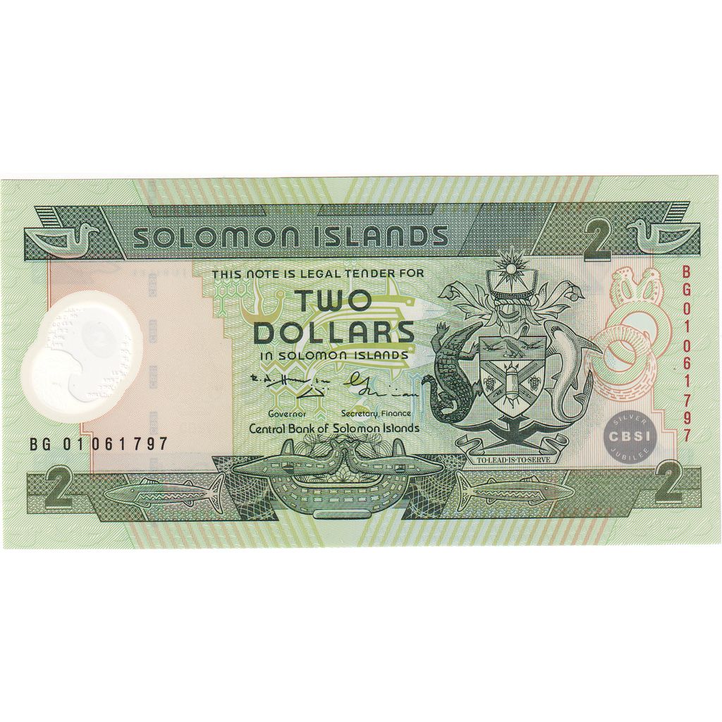 Isole Salomone, 2 Dollars, FDS