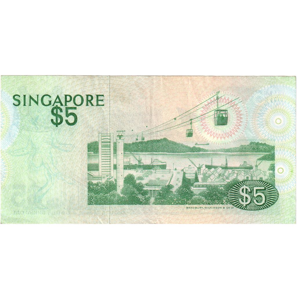 Singapore, 5 Dollars, EF(40-45)