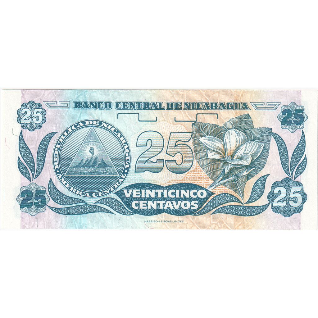 Nicaragua, 25 Centavos, UNZ