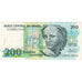 Brazylia, 200 Cruzeiros, VF(30-35)