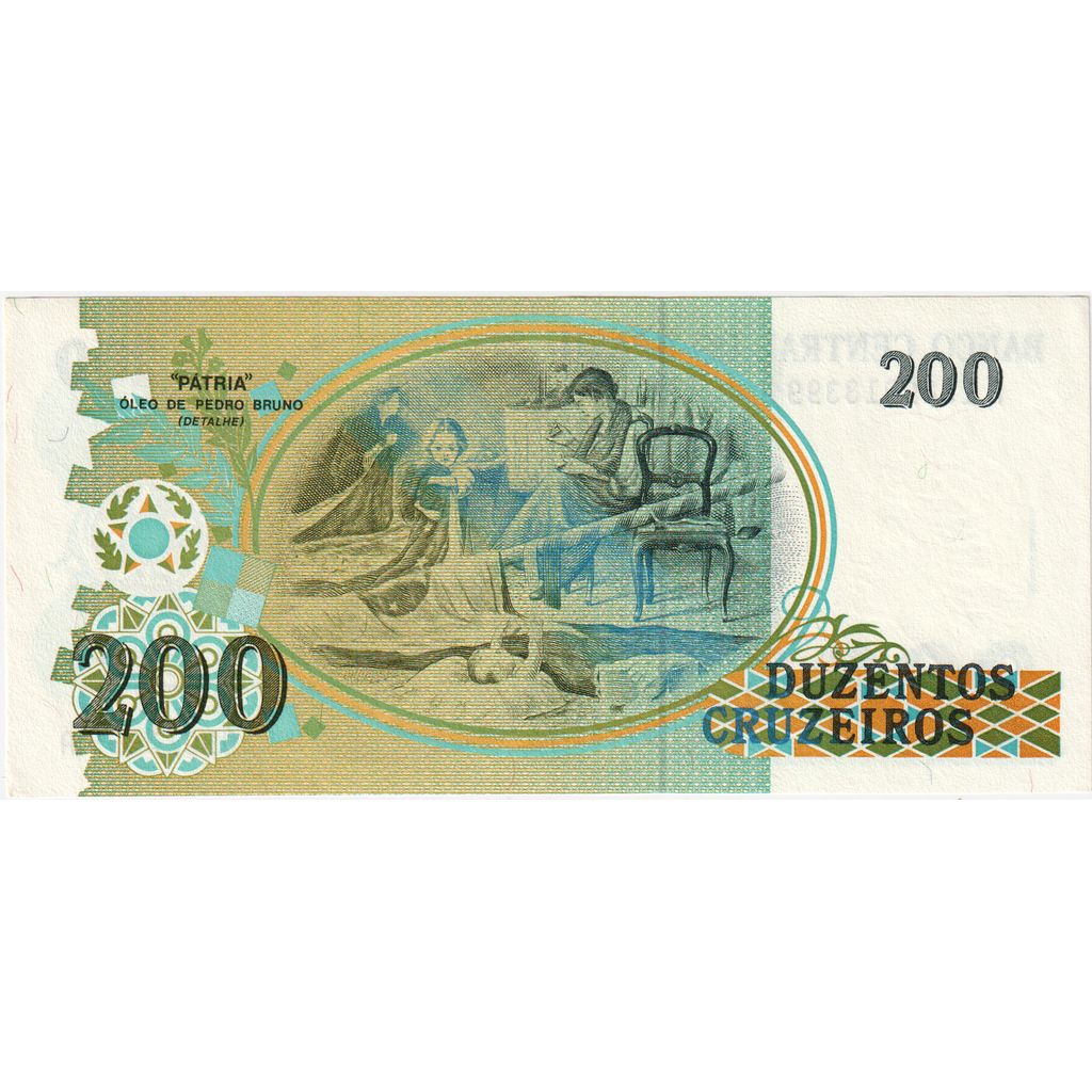 Brazylia, 200 Cruzeiros, VF(30-35)