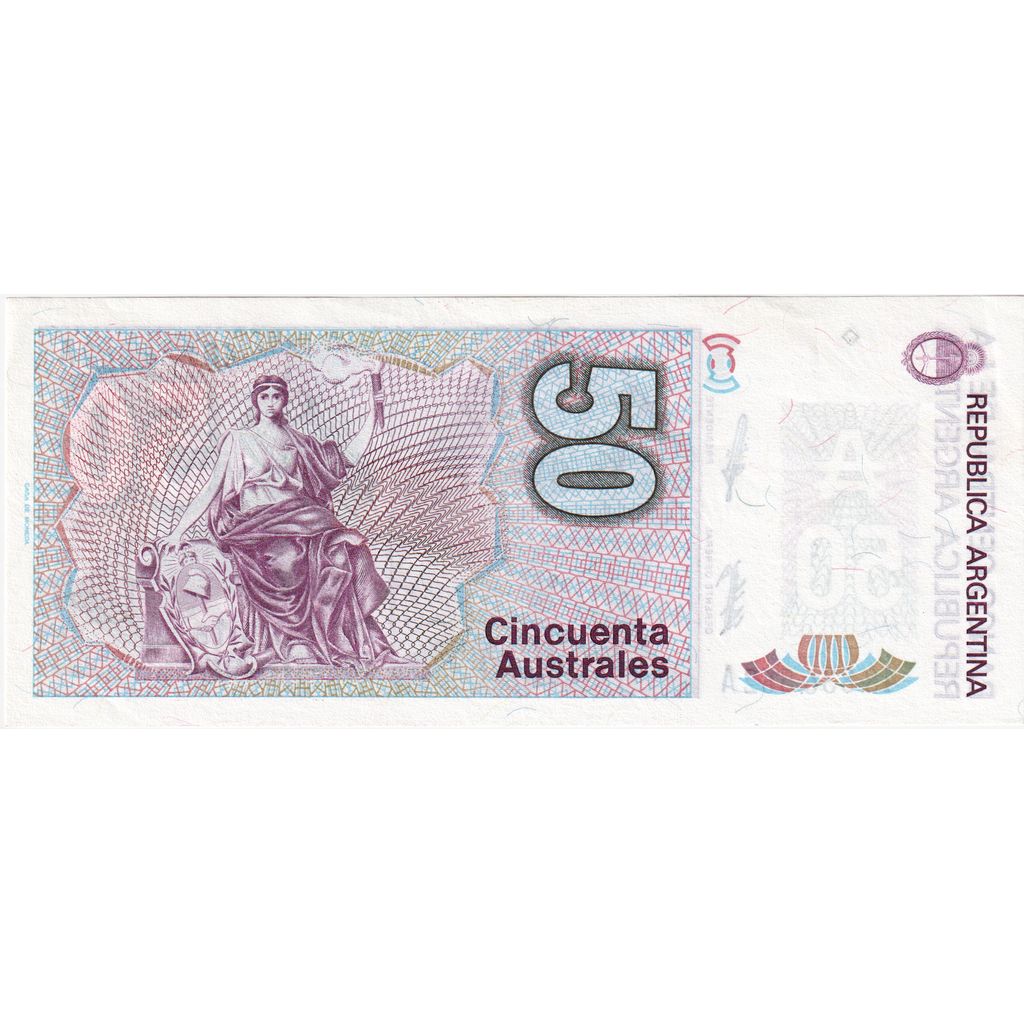 Argentinien, 50 Australes, UNZ