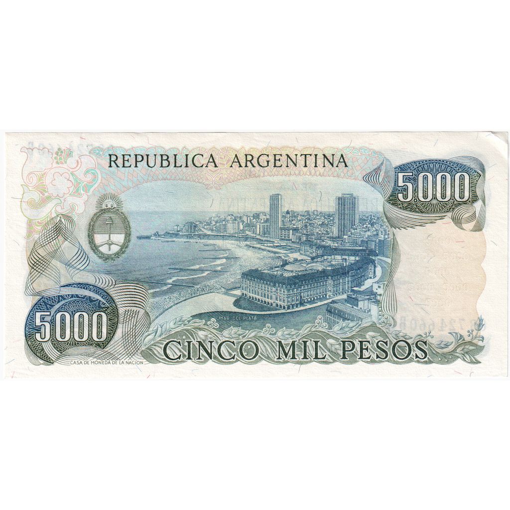 Argentinien, 5000 Pesos, UNZ