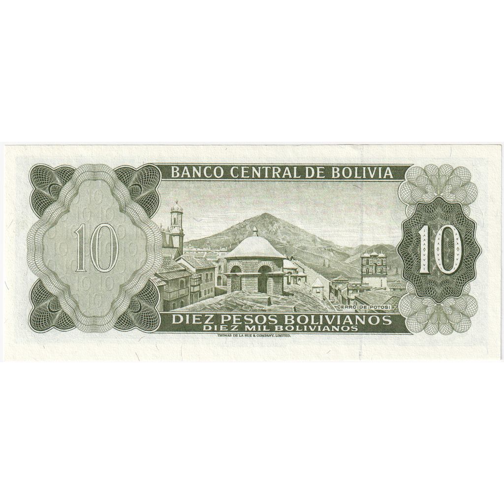 Bolivia, 10 Pesos Bolivianos, 1962-07-13, UNC(65-70)