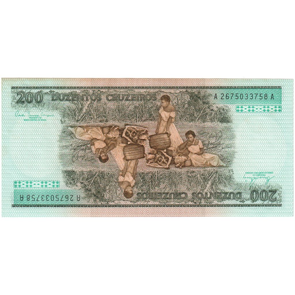 Brésil, 200 Cruzeiros, Undated (1981-1984), SPL