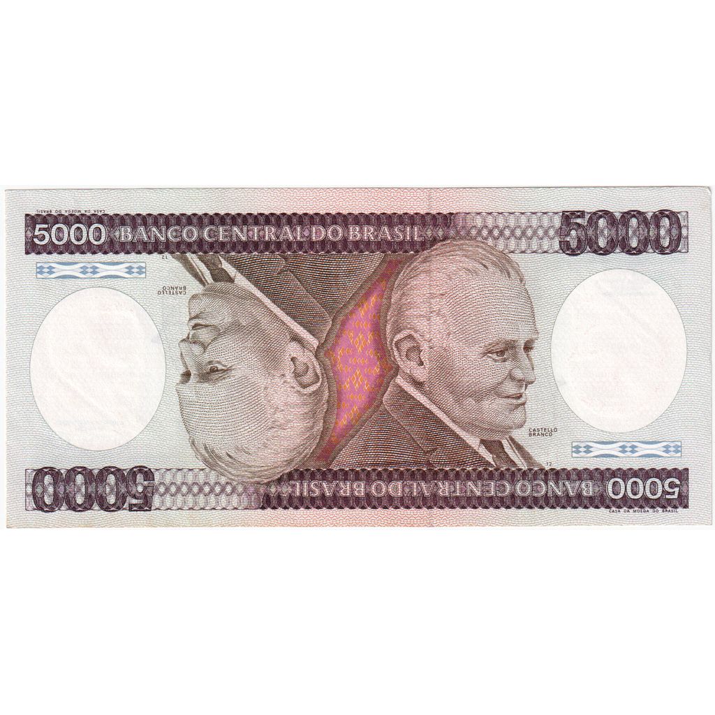 Brésil, 5000 Cruzeiros, B+