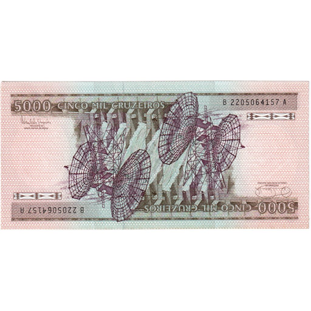 Brésil, 5000 Cruzeiros, B+