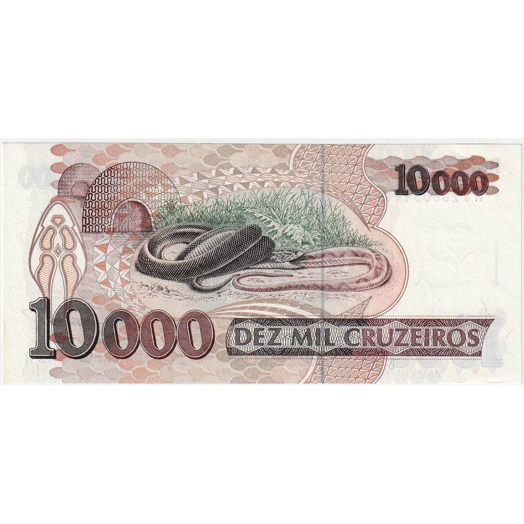 Brazil, 10,000 Cruzeiros, F(12-15)