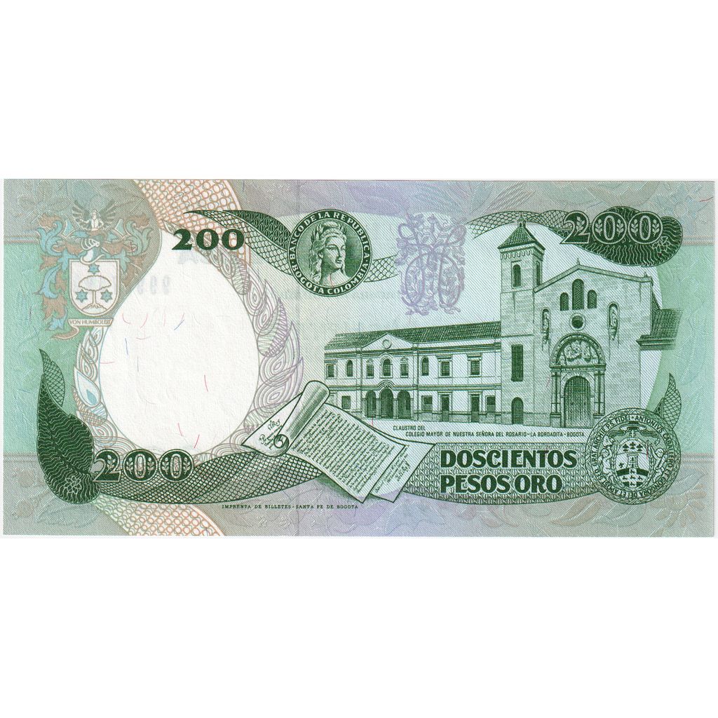 Colombia, 200 Pesos Oro, 1991-04-01, UNC(65-70)