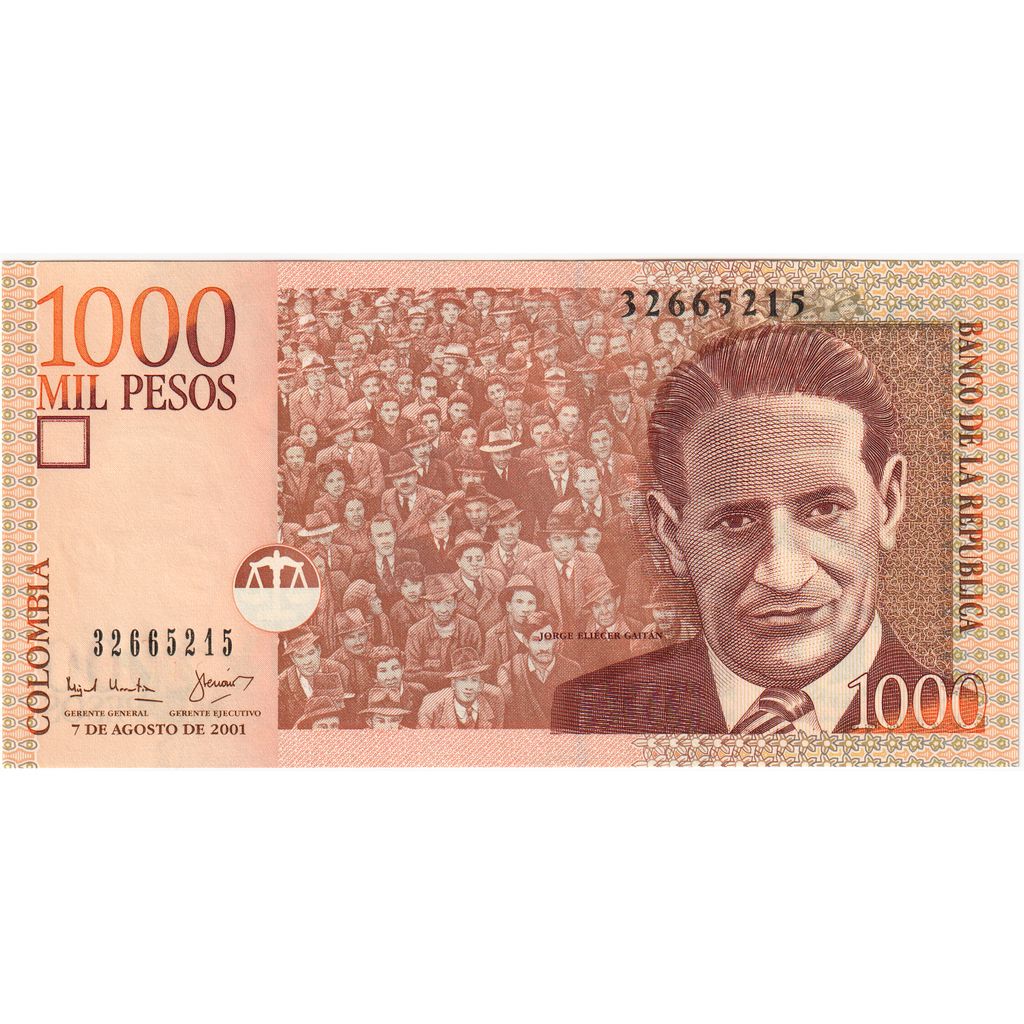 Colombia, 1000 Pesos, 2010-11-23, UNC(65-70)