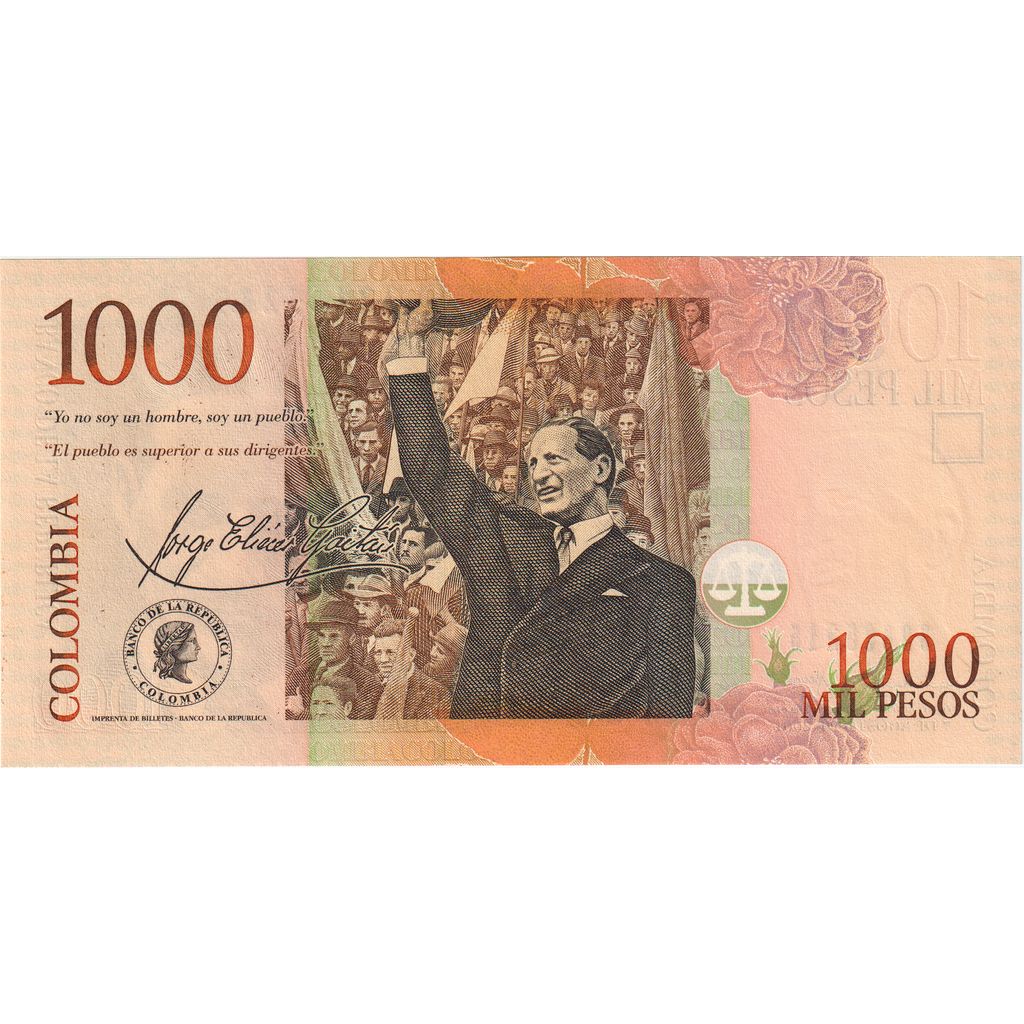 Colombia, 1000 Pesos, 2010-11-23, UNC(65-70)