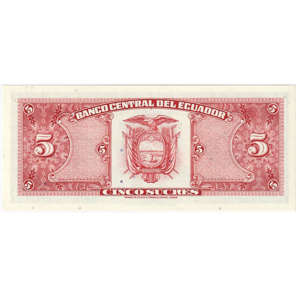 Ecuador, 5 Sucres, 1983-04-20, UNZ