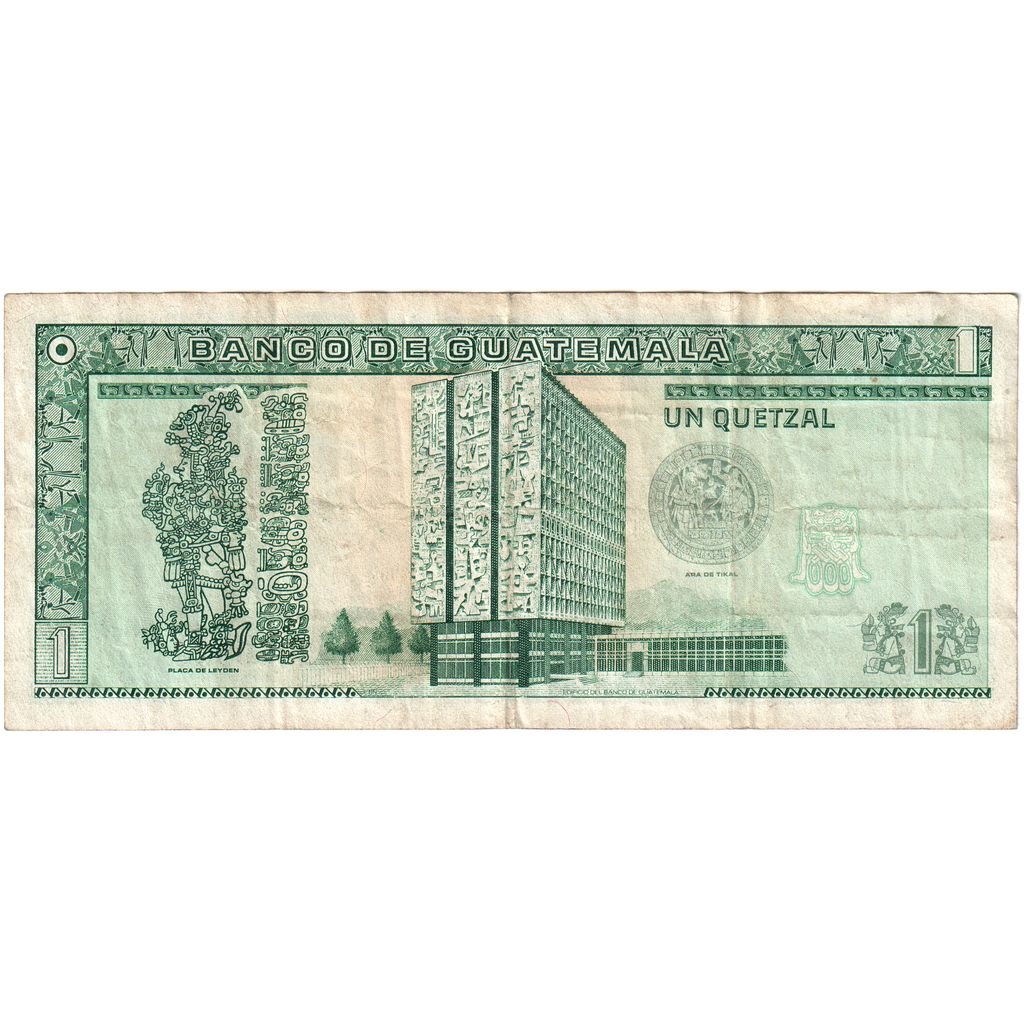 Guatemala, 1 Quetzal, 1990-01-03, S+