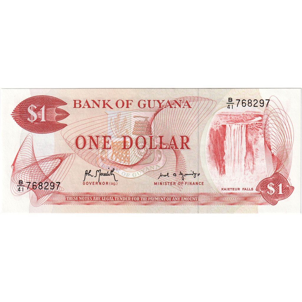 Guyana, 1 Dollar, UNC(65-70)
