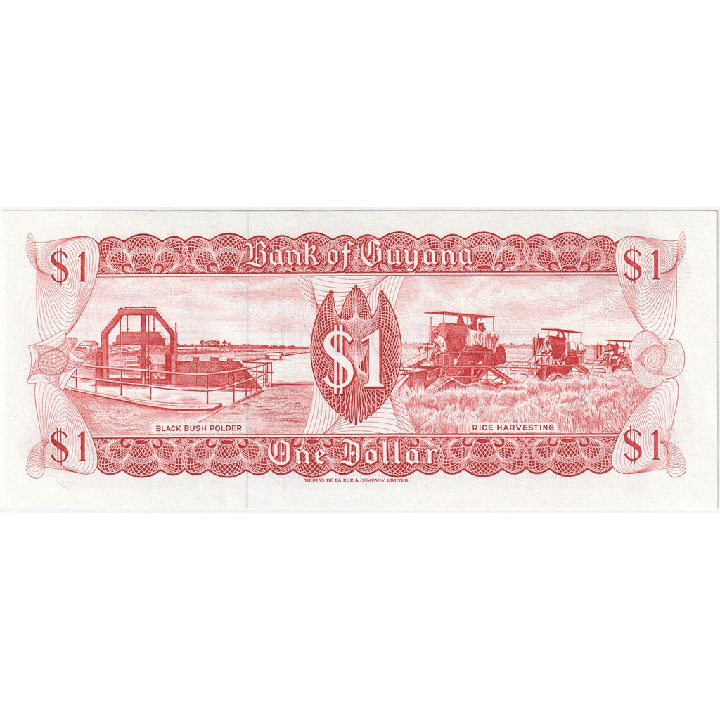 Guyana, 1 Dollar, UNC(65-70)