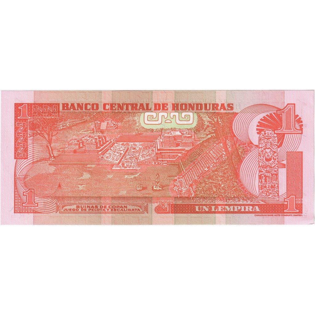 Banconote, Honduras, 1 Lempira, 2006, KM:84e, MB+