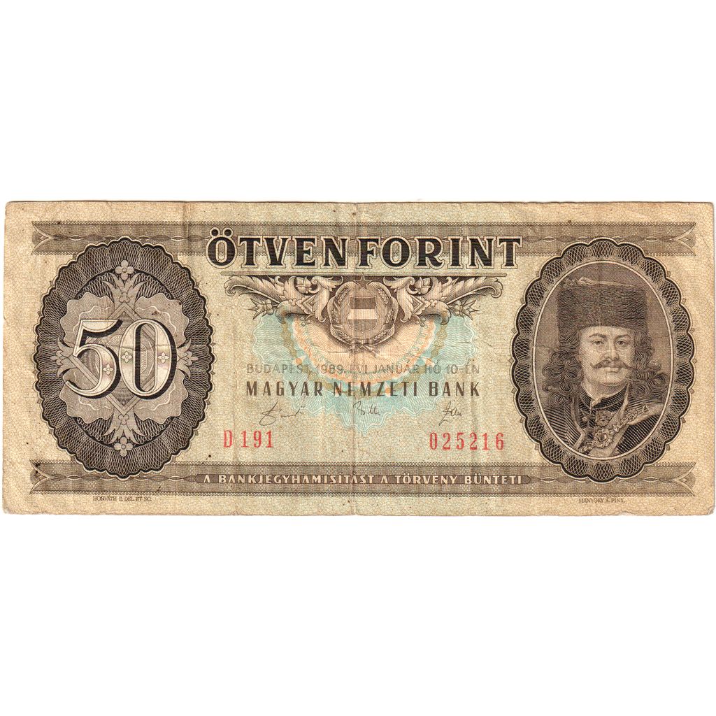 Hungria, 50 Forint, EF(40-45)