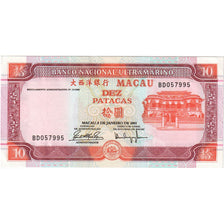 Macau, 10 Patacas, UNC(65-70)