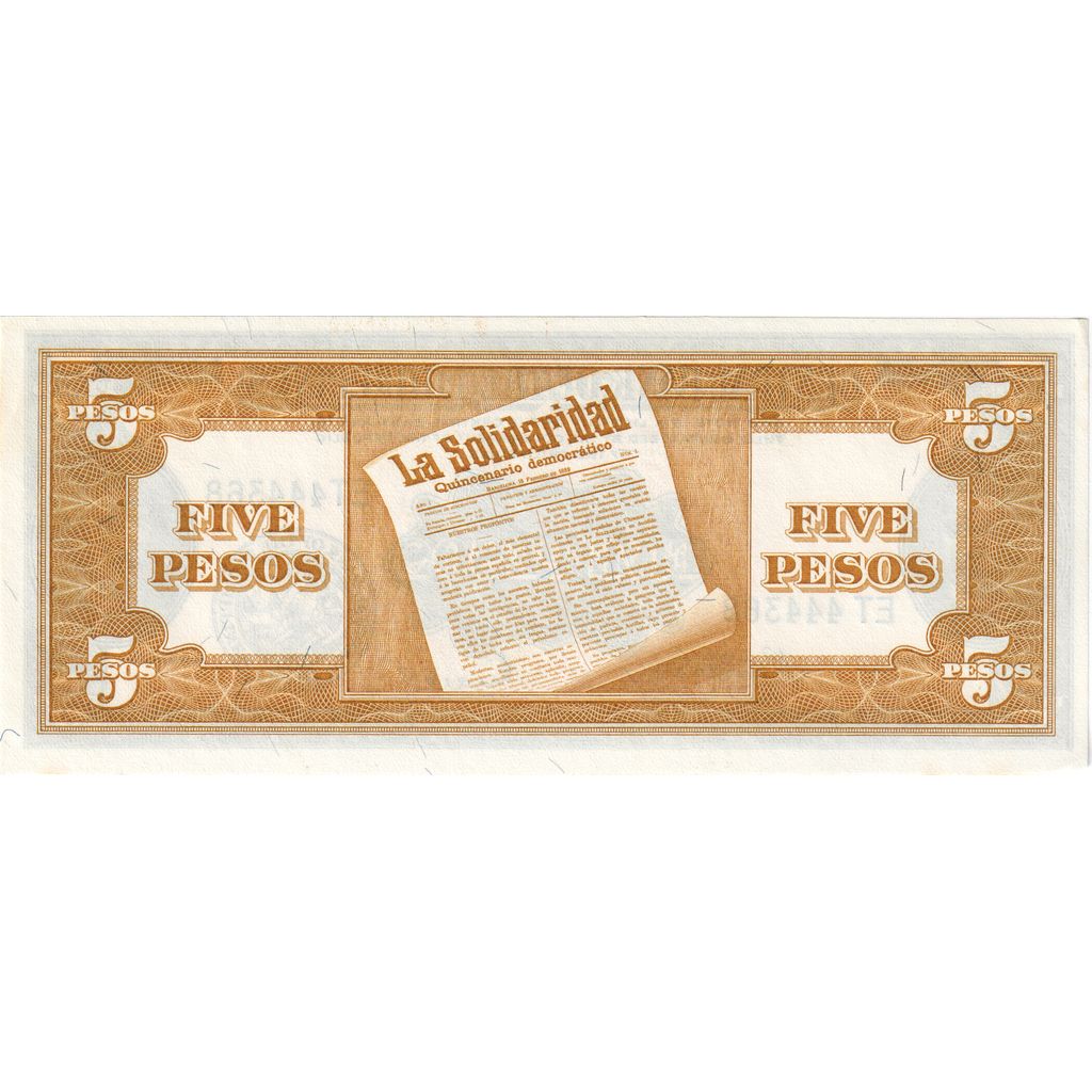 Filipinas, 5 Pesos, UNC(63)